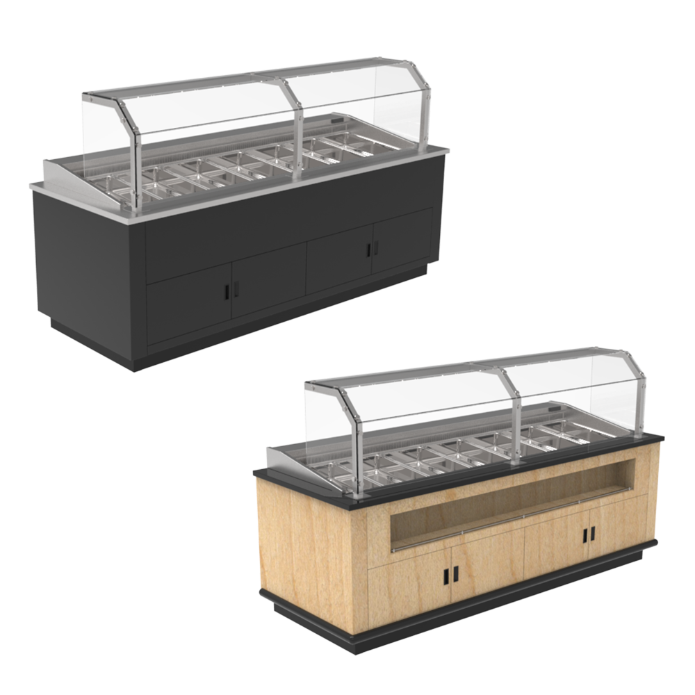 Refrigerated Food Bar - Single Sided Self-Service/Service Air Over